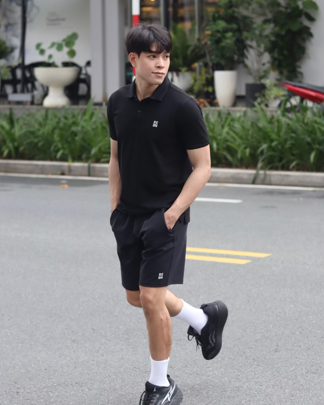 REBN Basic SlimFit Polo
