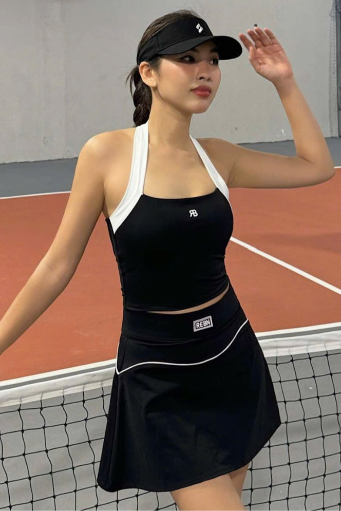 REBN BLAIR HALTER CROP TOP – LUXFIT