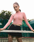 LuxFit Adjustable Drawstring Cropped Jacket