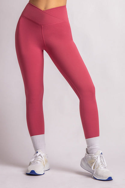 LuxFit V-Waist Crossover High Rise Leggings