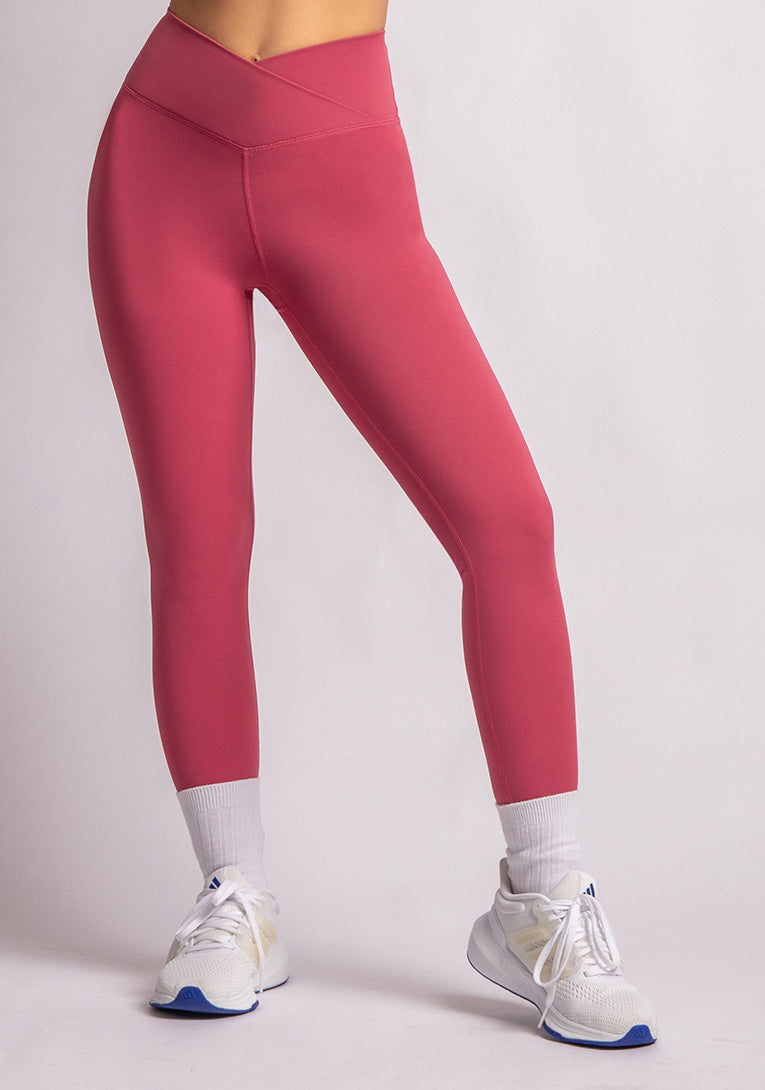 V-Waist Crossover High Rise Leggings