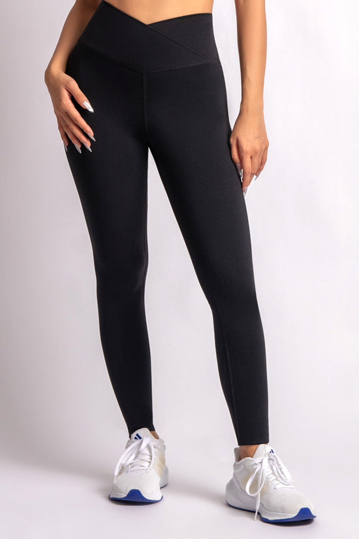LuxFit V-Waist Crossover High Rise Leggings