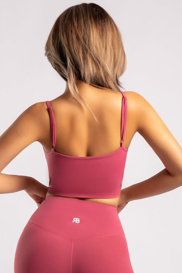 Unique LuxFit Twisted-Front Sports Bra
