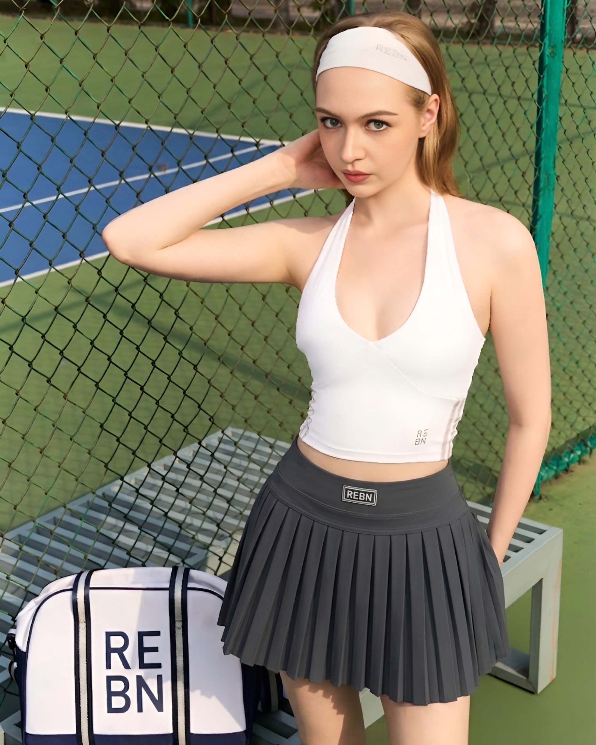 REBN Pleated Tennis Skirt