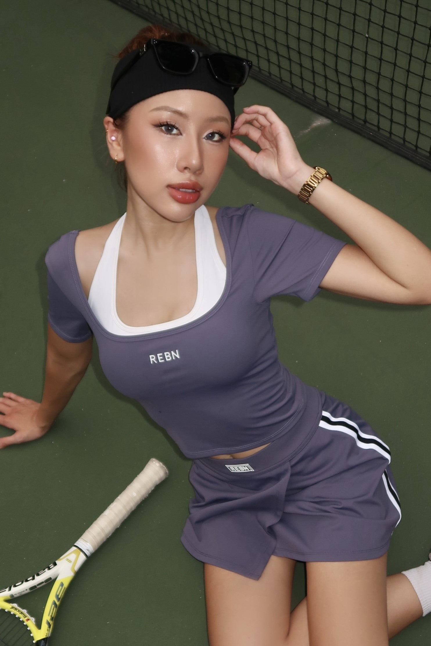 Courtside Luxfit Tennis Top
