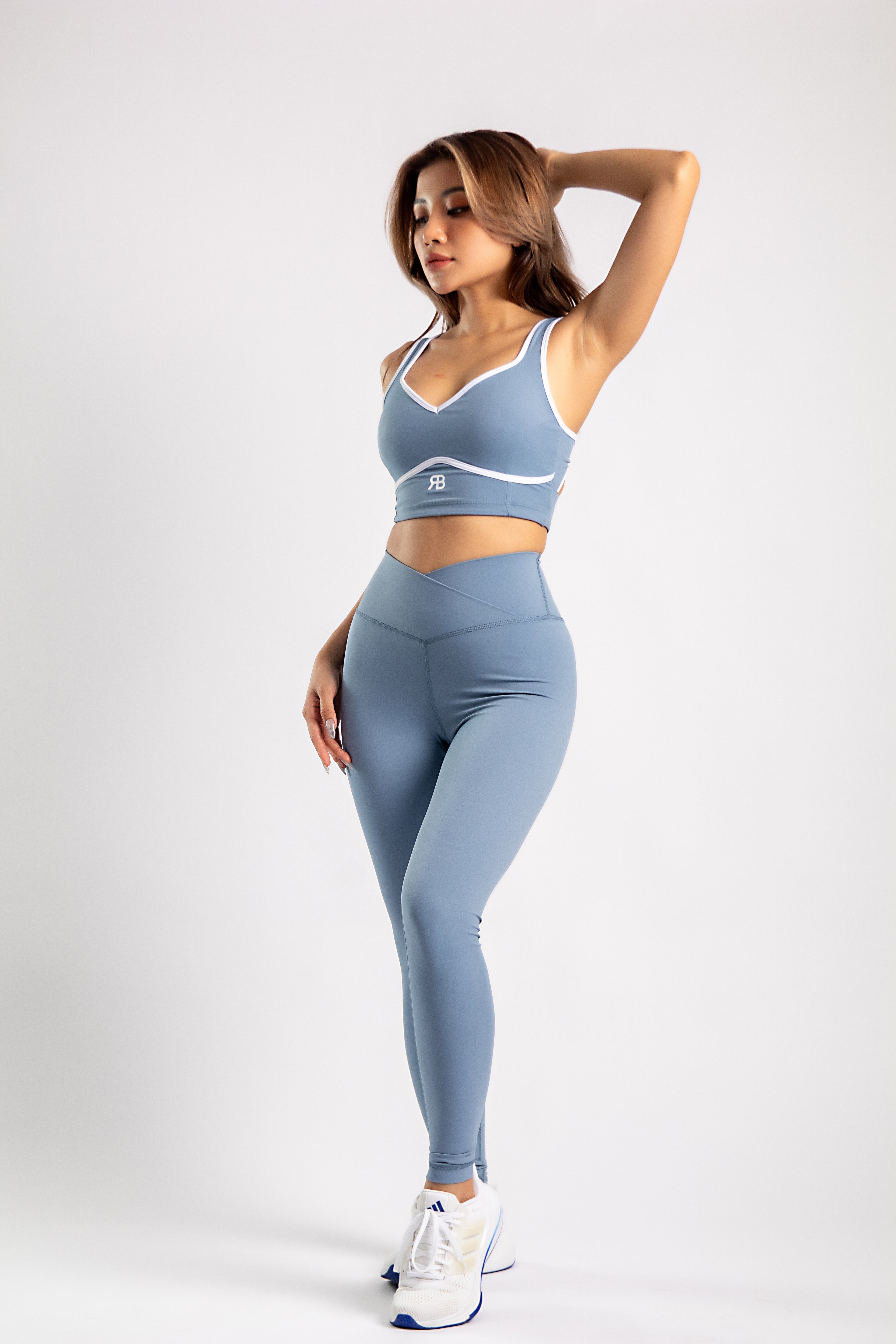 V-Waist Crossover High Rise Leggings
