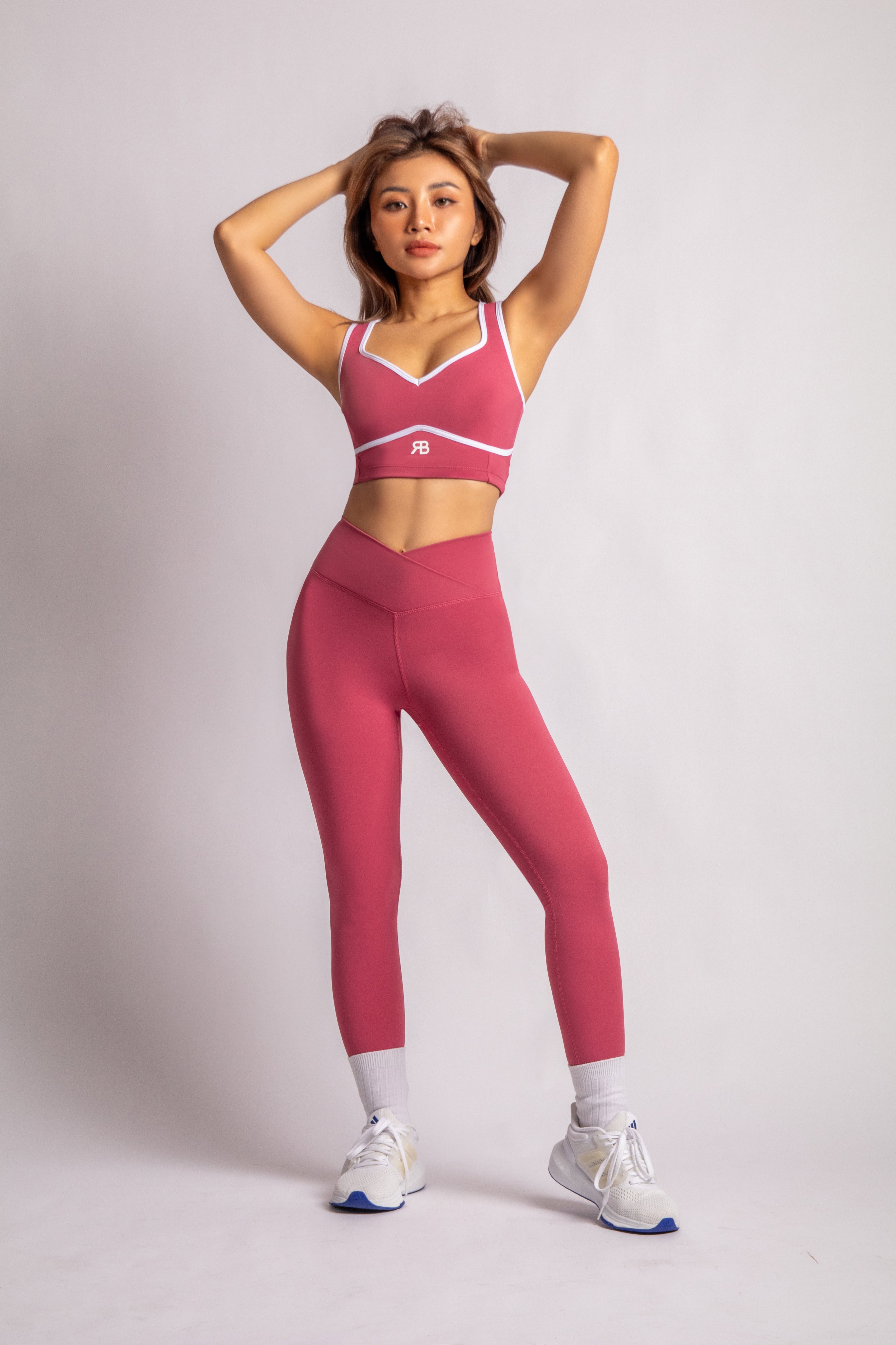LuxFit V-Waist Crossover High Rise Leggings