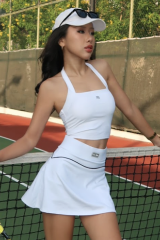 REBN Blair Tennis Skirt LuxFit Flared