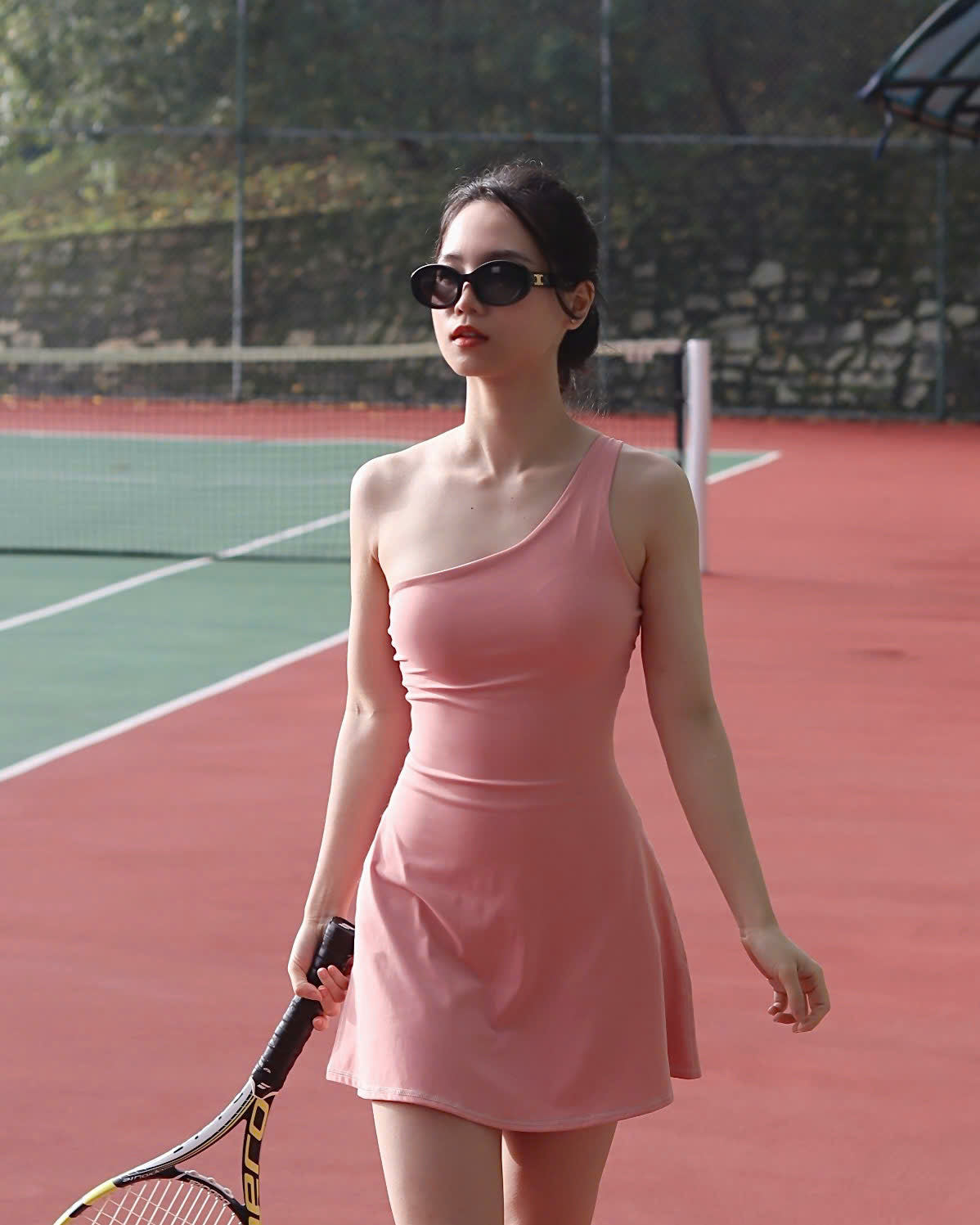 ACE ONE SHOULDER TENNIS DRESS – LUXFIT